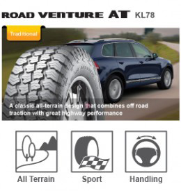 Kumho Road Venture AT-KL78 Modern High Performance Tyres Perth