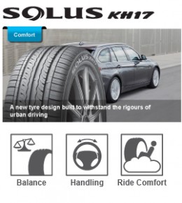Buy KUMHO SOLUS Hs51 Harmony Sports Tyre Perth