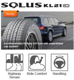 Buy KUMHO SOLUS KL21 ECO SUV Touring Tyres Perth