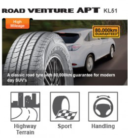 Buy KUMHO APT KL51 SUV & 4WD Tyres Perth
