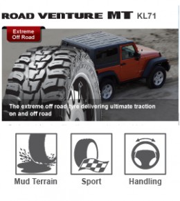 Buy KUMHO ROAD VENTURE VENTURE MT KL71 4X4 Extreme Off Road Tyres Perth