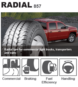 Buy Kumho RADIAL 857 Light Truck Tyres Perth